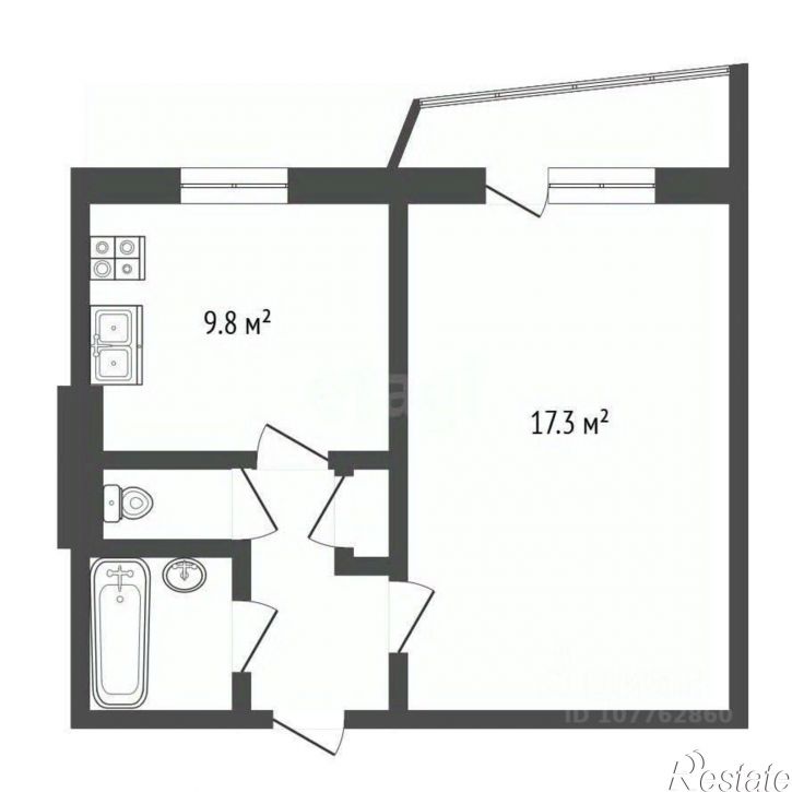 3-комн квартира улица Рылеева, 86,  д. 86