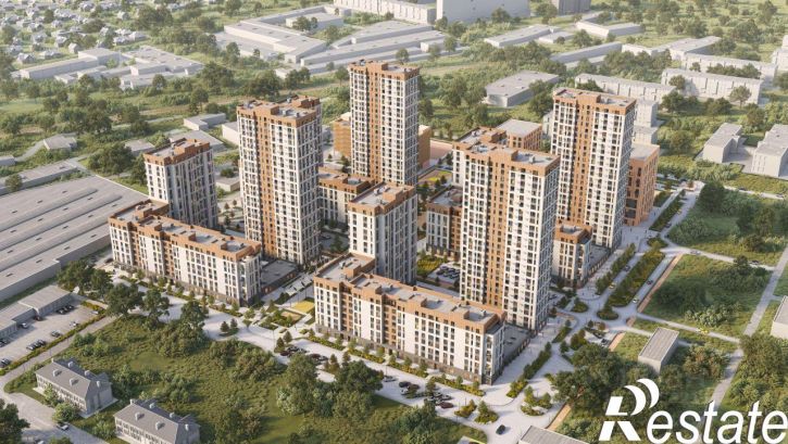3-комн квартира в новом доме улица Латышева, 12,  д. 12