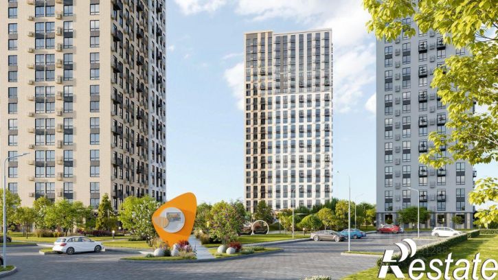 3-комн квартира в новом доме улица Космонавтов, 18/1 стр,  д. 18/1 стр