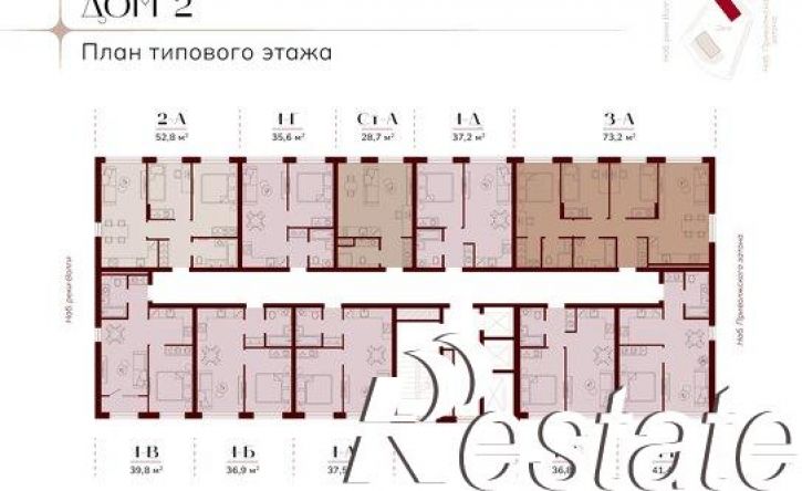 1-комн квартира в новом доме улица Набережная Приволжского затона, 20/2,  д. 20/2