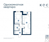 1-комн, 40 кв м, этаж 17/24 Звёздная улица, 7 к3а