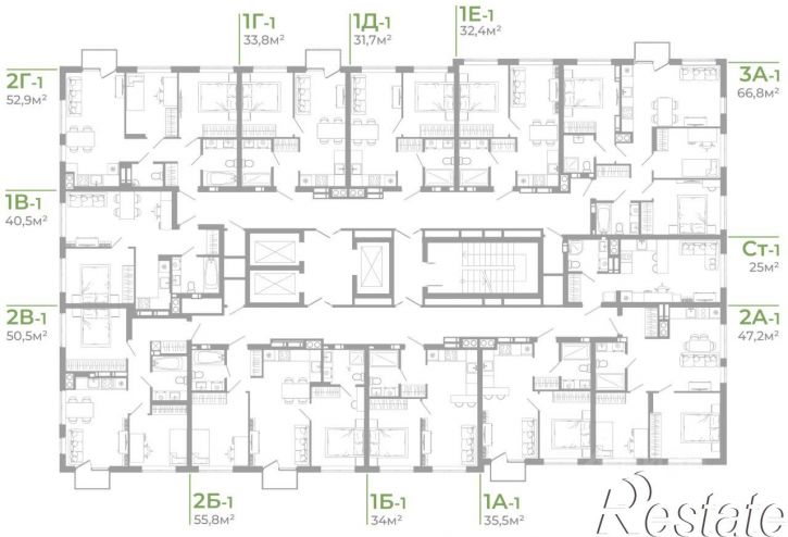 2-комн квартира в новом доме улица Космонавтов, 18/1 стр,  д. 18/1 стр
