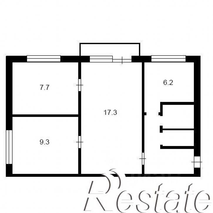 3-комн квартира улица Софьи Перовской, 107А,  д. 107А