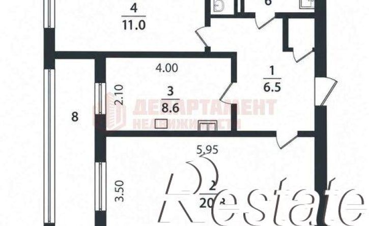 2-комн квартира улица Косиора, 16 к1,  д. 16 к1
